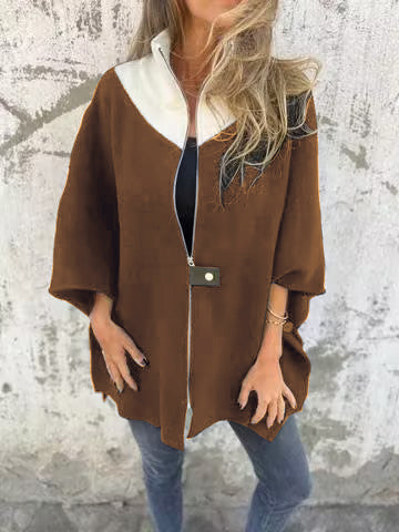 Alessia | Trendy Stand Collar Half-Zip Jacket - Exclusive Limited Edition
