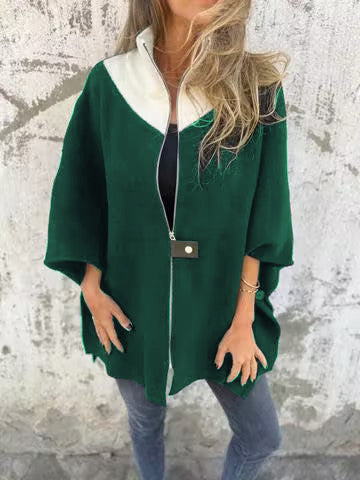 Alessia | Trendy Stand Collar Half-Zip Jacket - Exclusive Limited Edition