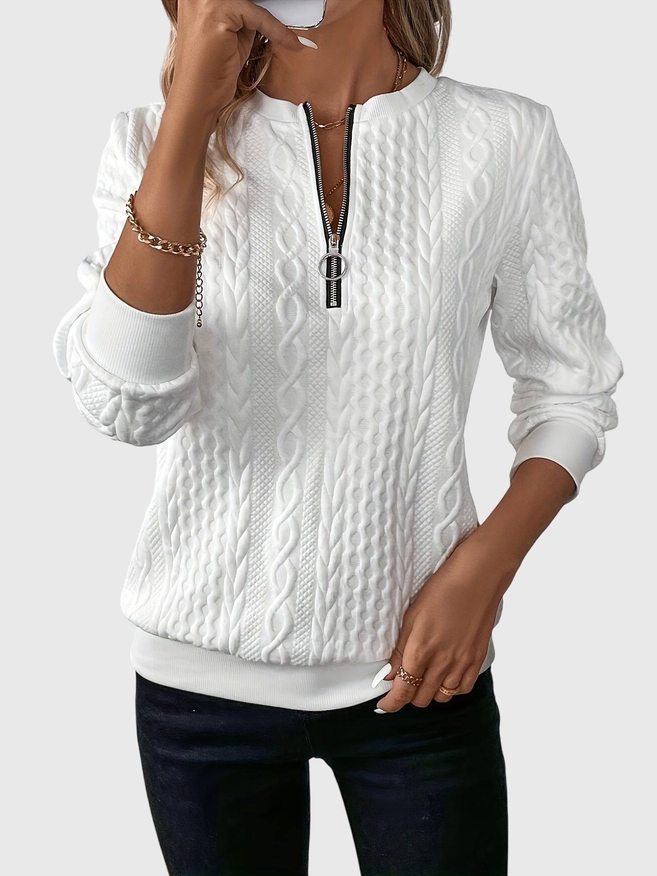 Nora™ | Elegant Textile Zipper for Stylish Comfort