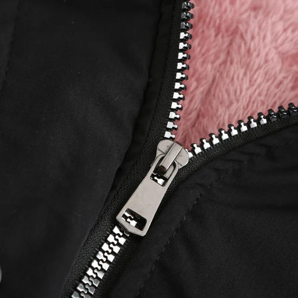 Celine™ | Chic winter jacket with fur trim for ultimate warmth and style