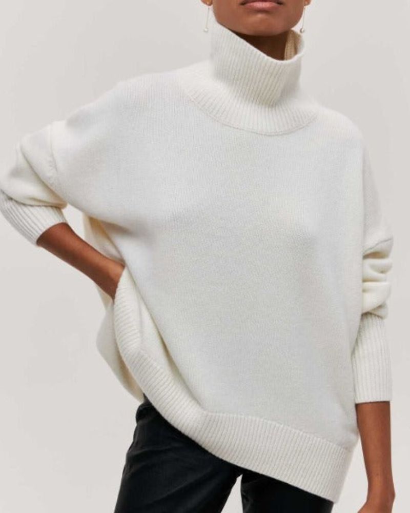Women's Rib-Knit Turtleneck Sweater