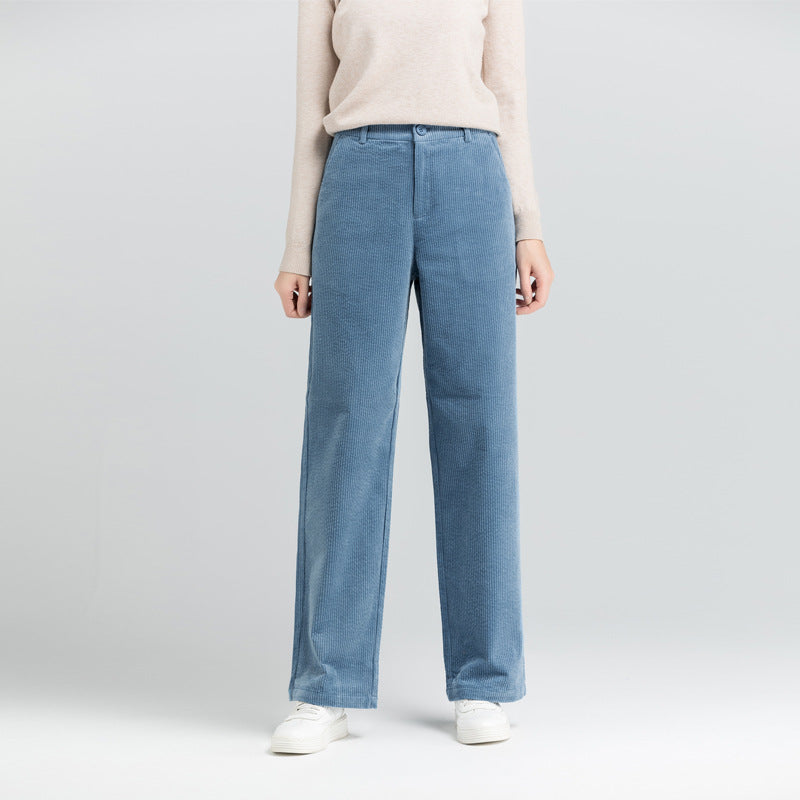 Women's Corduroy Wide-Leg Trousers