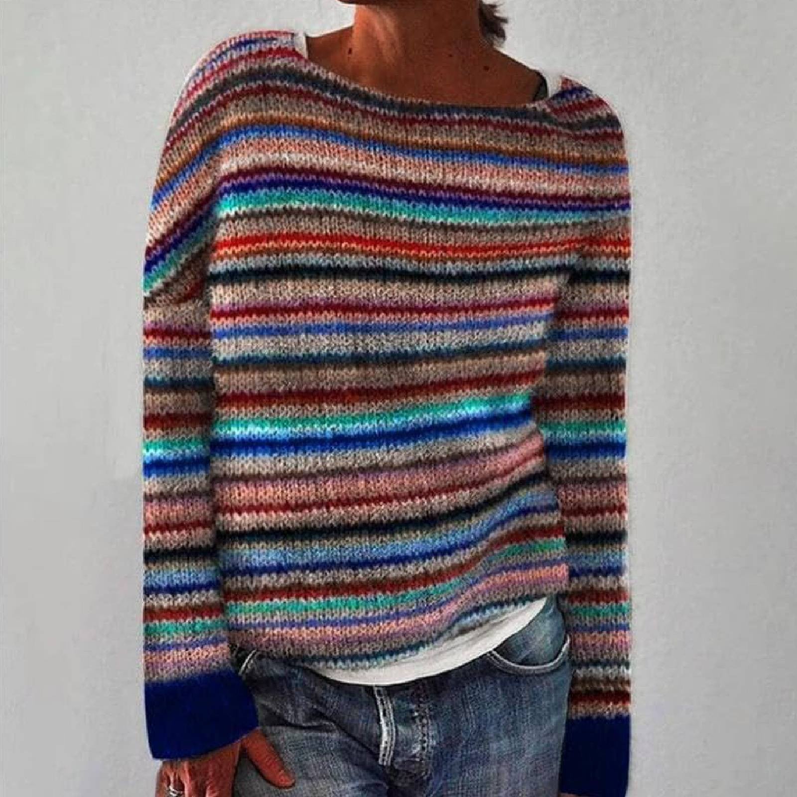 Ella™ - Comfortable Retro Sweatshirt for Stylish Cozy Look