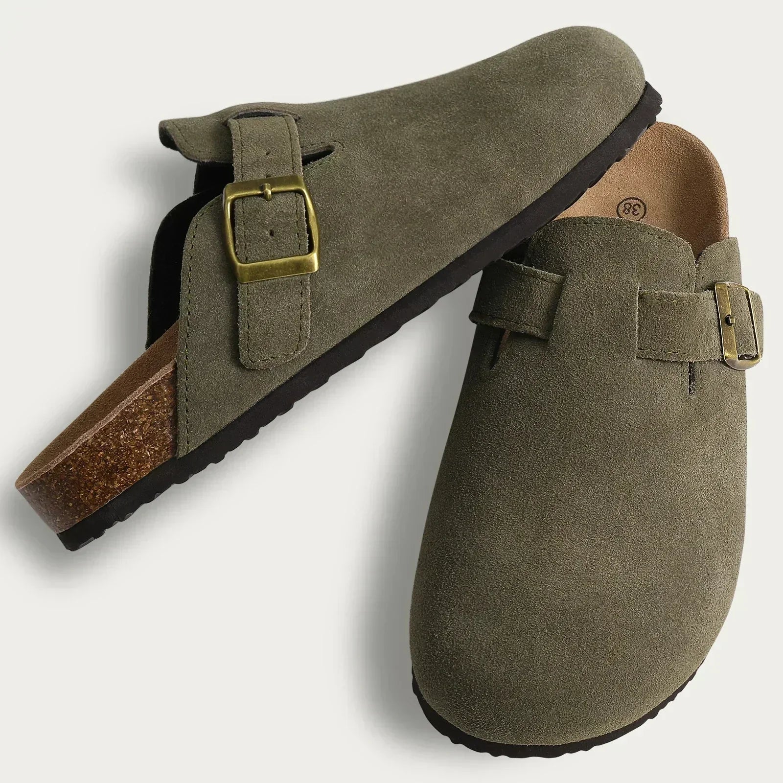Women Summer Sandals with Contoured Footbed and Adjustable Buckle