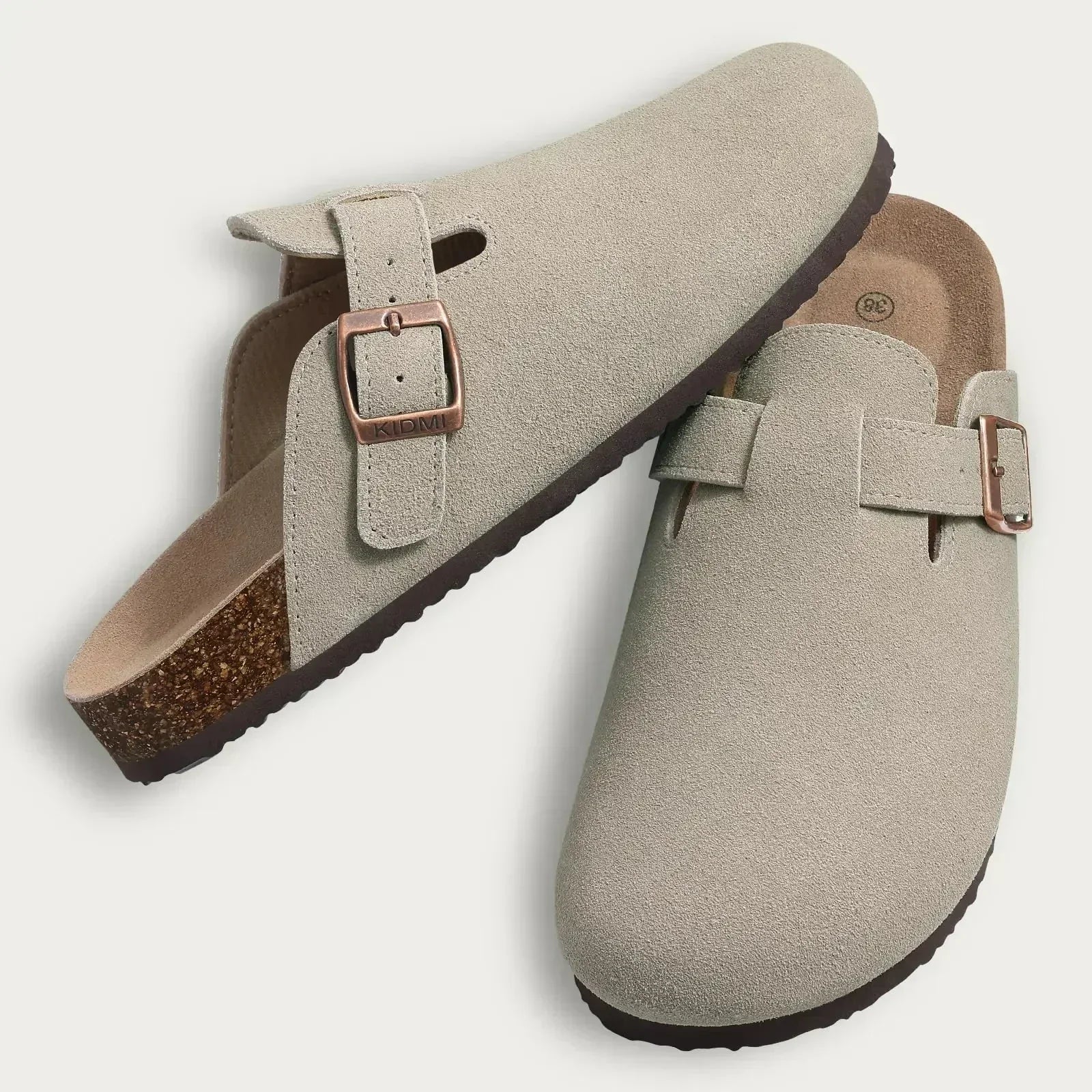 Women Summer Sandals with Contoured Footbed and Adjustable Buckle
