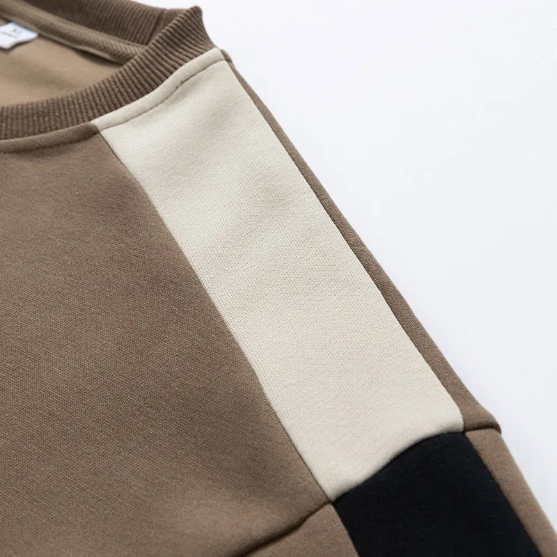 Men's Colorblock Knit Crewneck Sweater