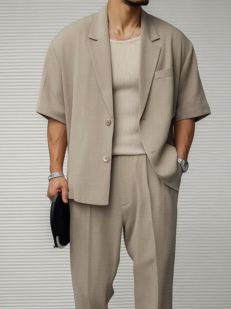 Casual Elegant Set with Blazer and Pants for a Modern Style
