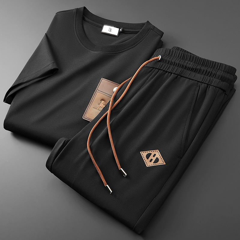 Men's Performance Tracksuit with Lightweight Tailored Shirt and Stretchy Sweatpants