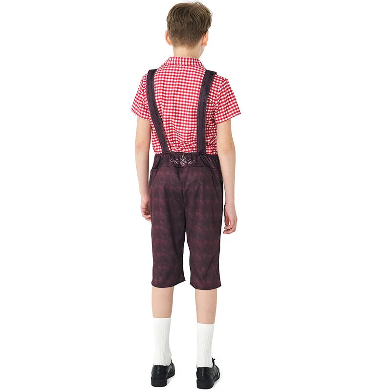 Festive Children's Costumes for Oktoberfest with Charming Dirndls and Lederhosen, Sizes 92–128