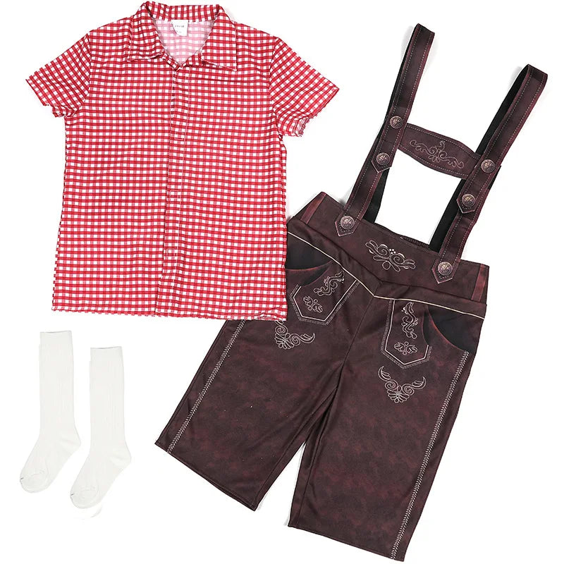 Festive Children's Costumes for Oktoberfest with Charming Dirndls and Lederhosen, Sizes 92–128