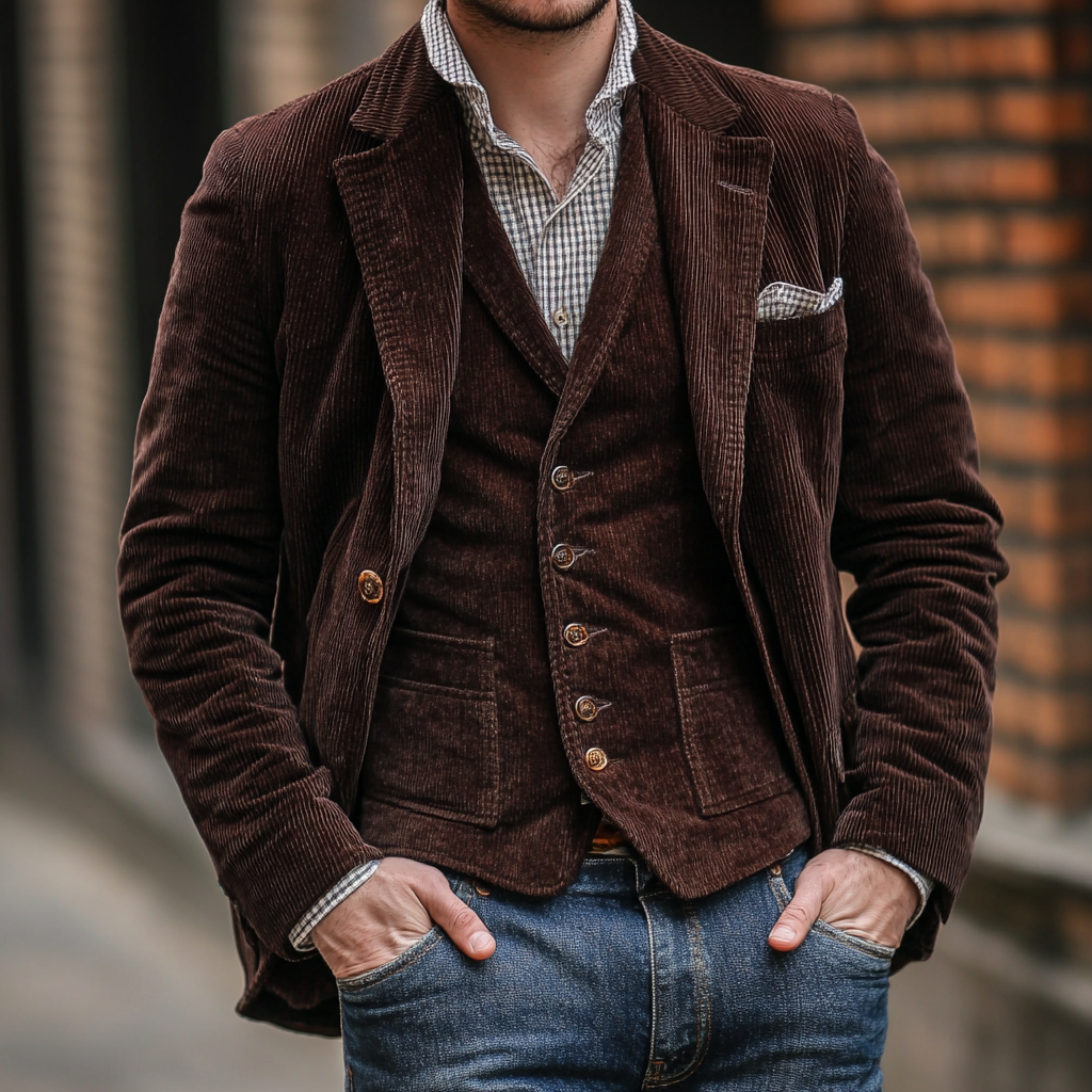 Benedict - Classy Vintage Blazer and Waistcoat Set for a Stylish Look
