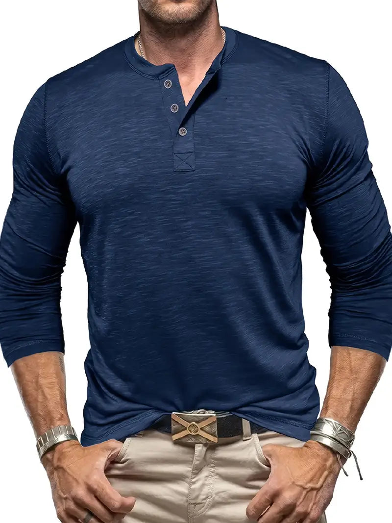 Randell - Comfortable Casual Long Sleeve T-Shirt for Everyday Wear