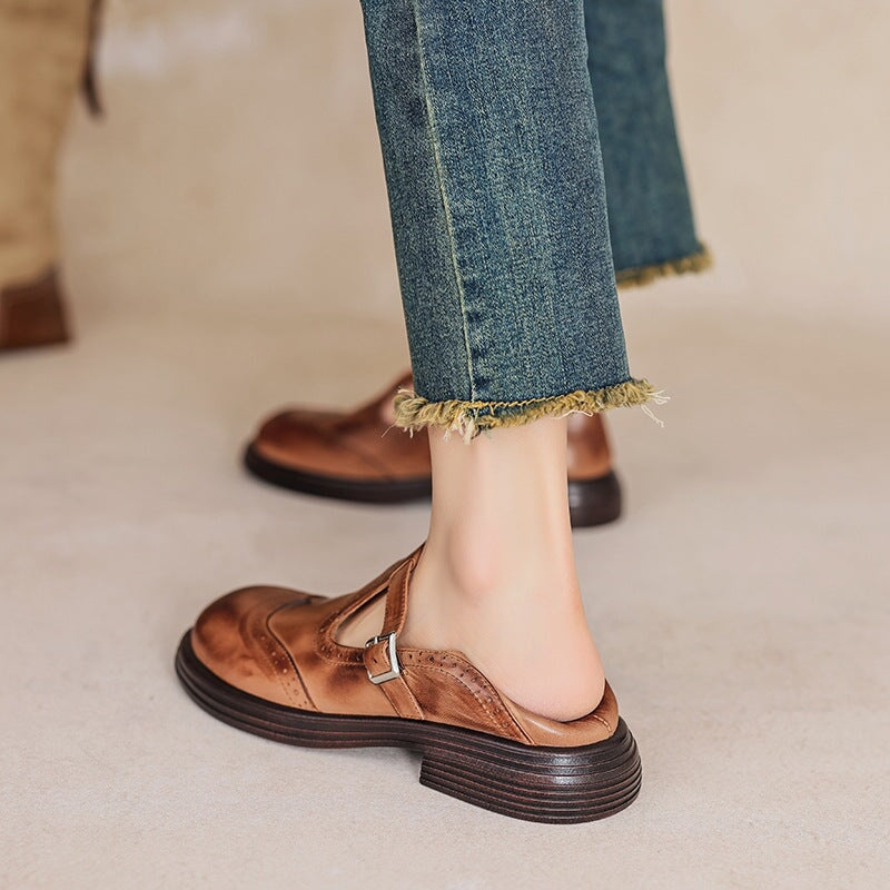 VELDA | Stylish and elegant leather Mary Janes for a chic look