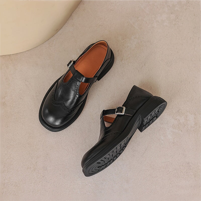 VELDA | Stylish and elegant leather Mary Janes for a chic look