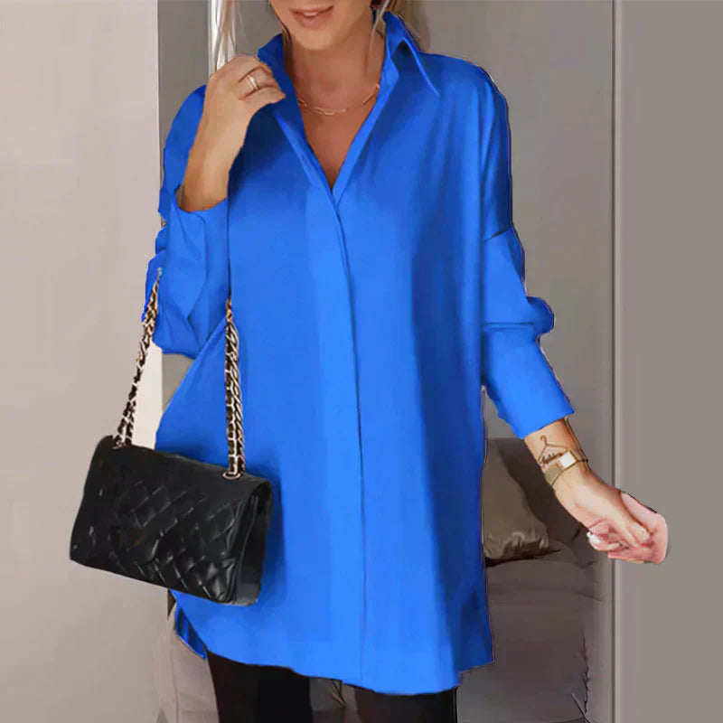 Women Loose-Fit Shirt with Minimal Detailing