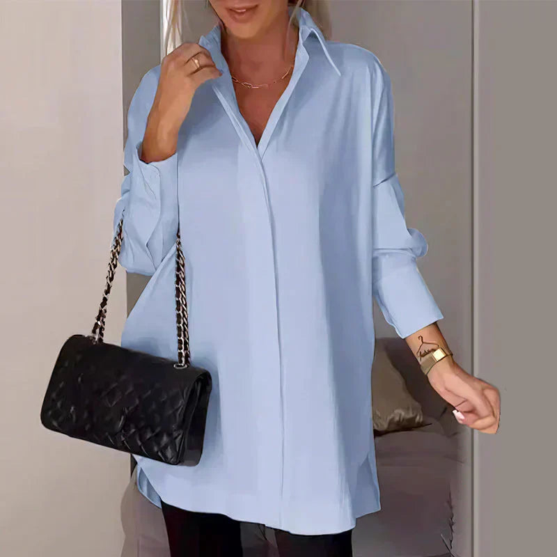 Women Loose-Fit Shirt with Minimal Detailing