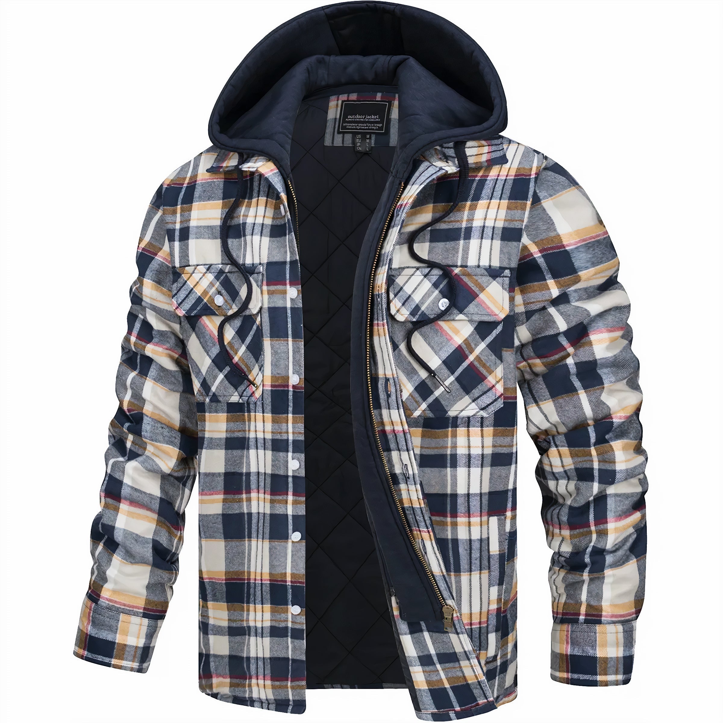 Julius™ | Fashionable Checked Jacket with Comfortable Zipper for the Perfect Look