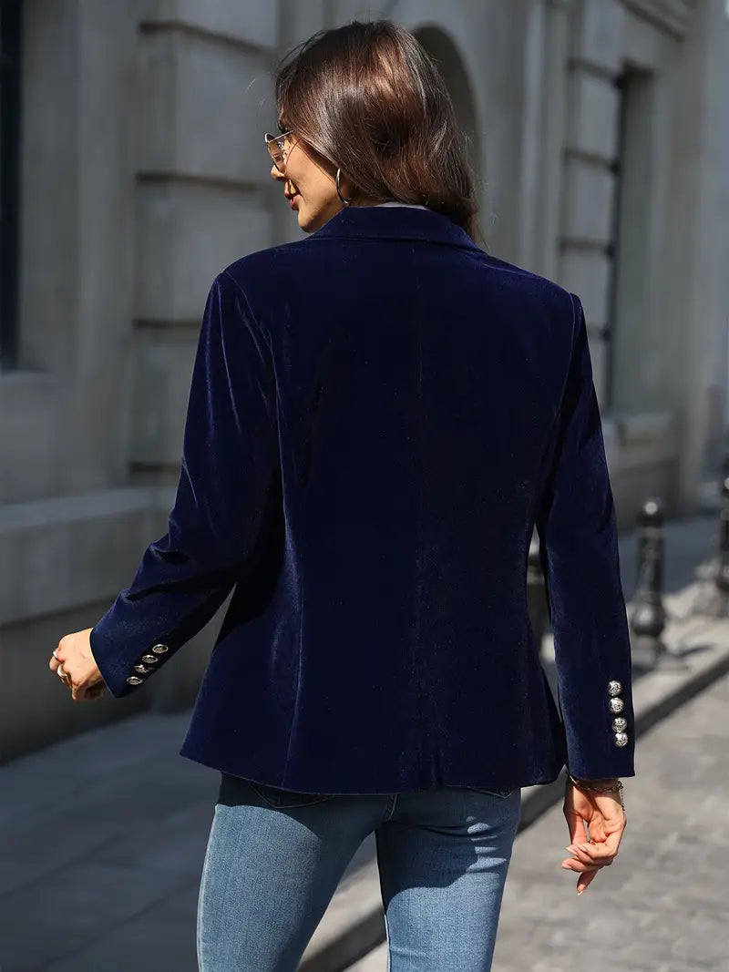 Savannah™ - Elegant Luxury Velvet Blazer for a Sophisticated and Chic Look