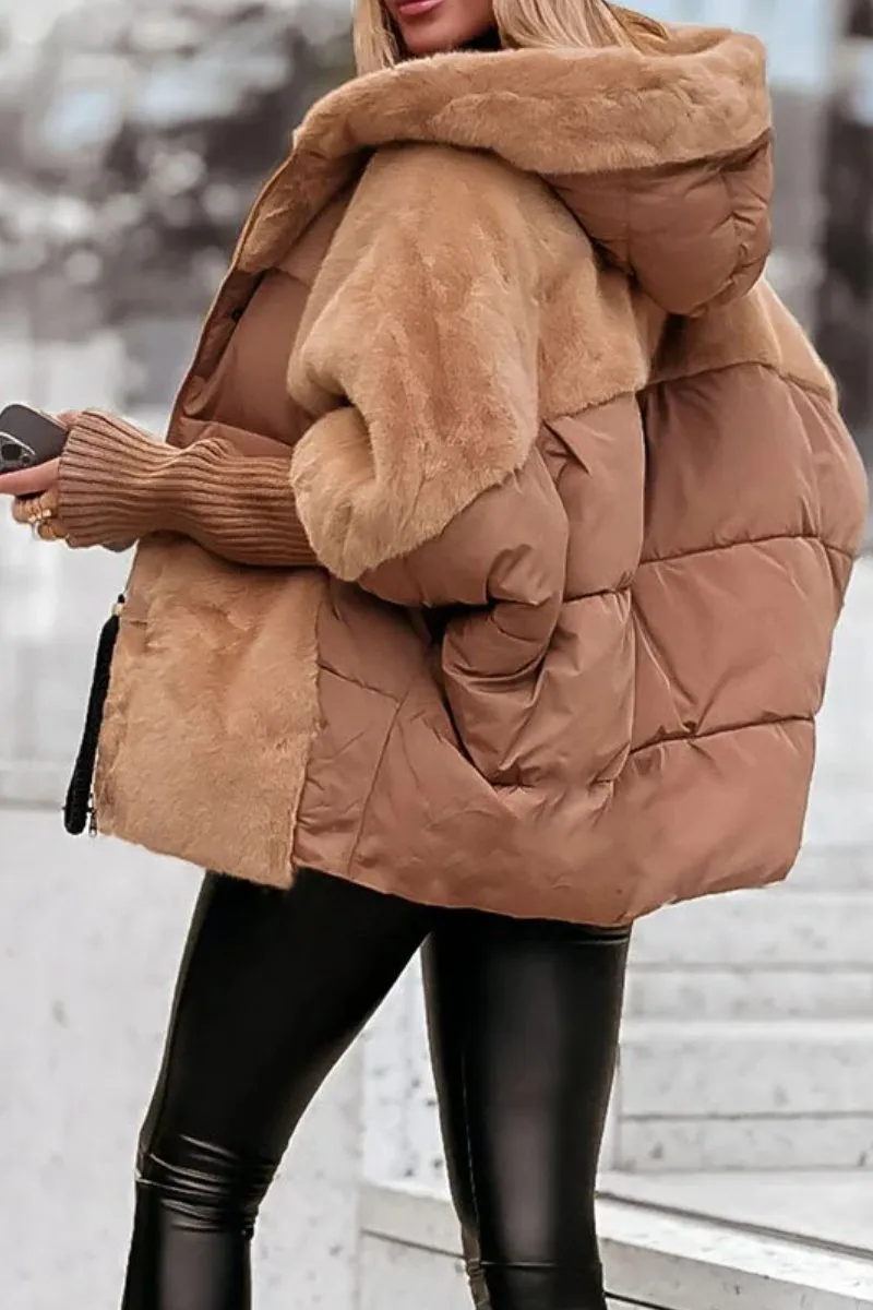 Riley™ - Elegant and Luxurious Hooded Bomber Jacket for a Modern and Sophisticated Style