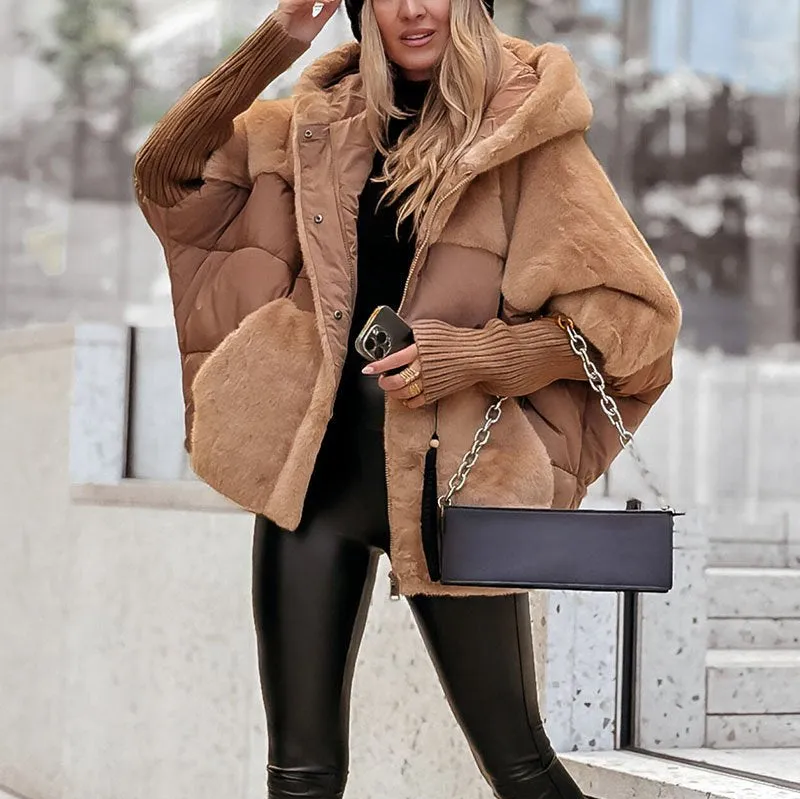 Riley™ - Elegant and Luxurious Hooded Bomber Jacket for a Modern and Sophisticated Style