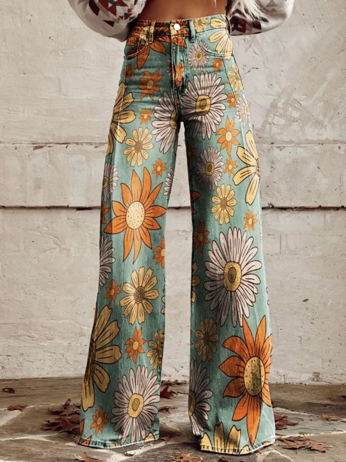 Cirilla - Elegant Floral Summer Palazzo Pants
