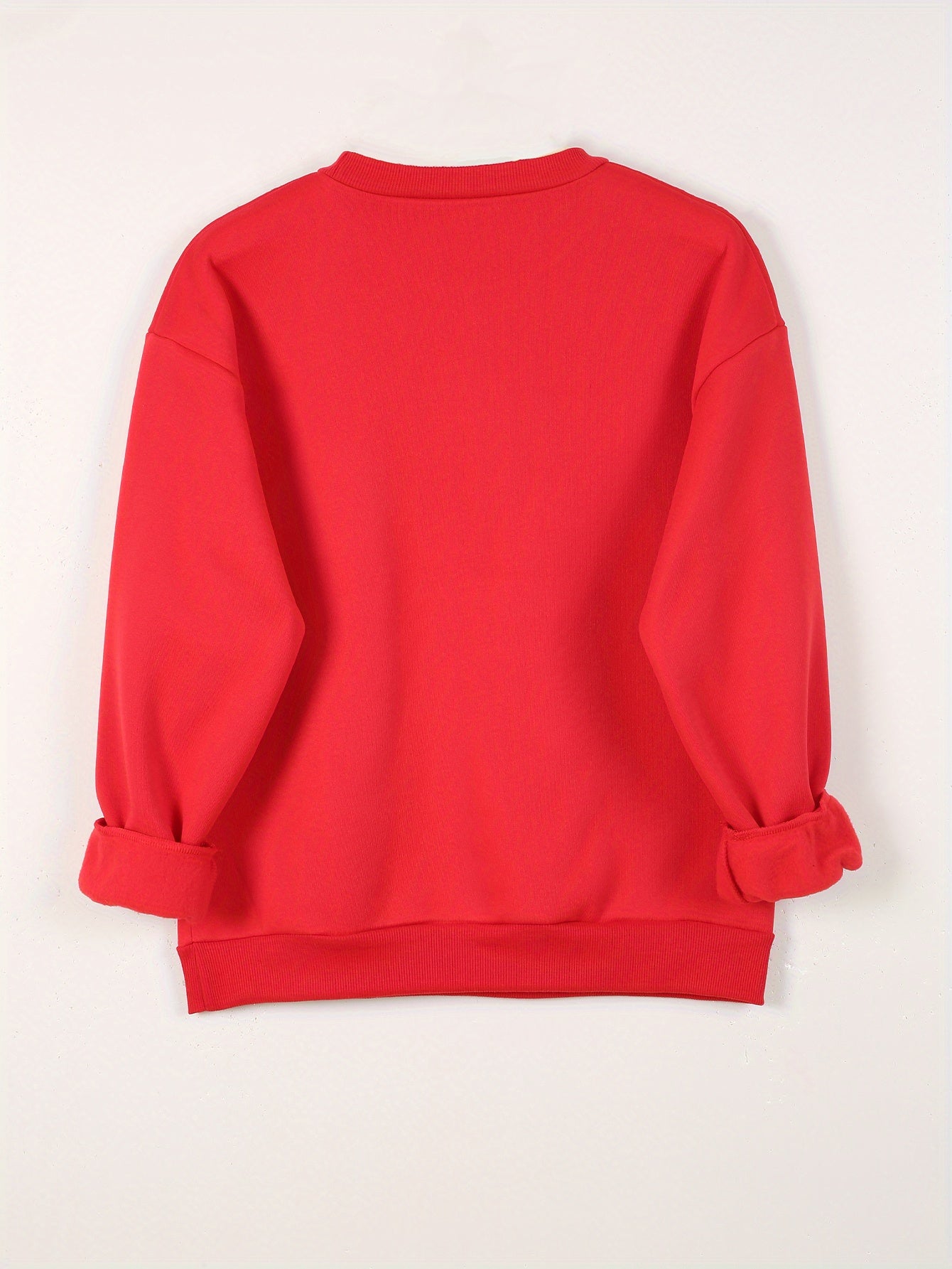 Women Sweater with Heart Motif and Relaxed Fit