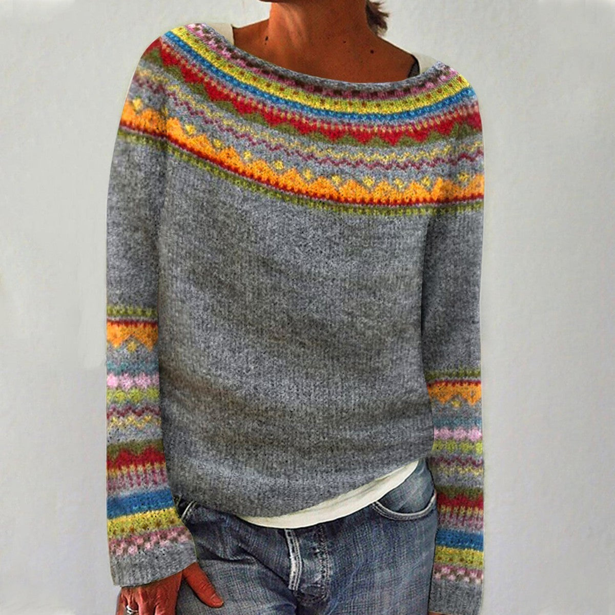 Emily™ - Stylish and Comfortable Retro Sweater for an Elegant Look