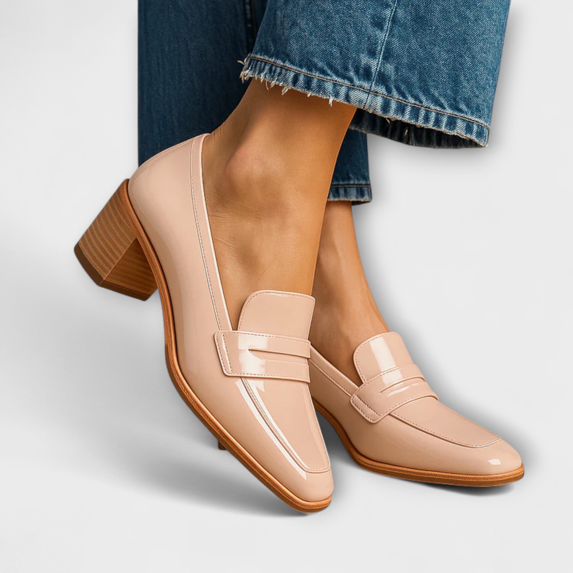 Elaine - Stylish and shiny loafers for an elegant look