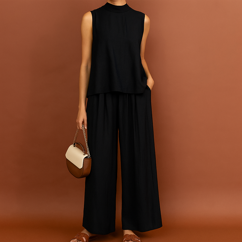Women's Summer Linen Shirt and Shorts Set