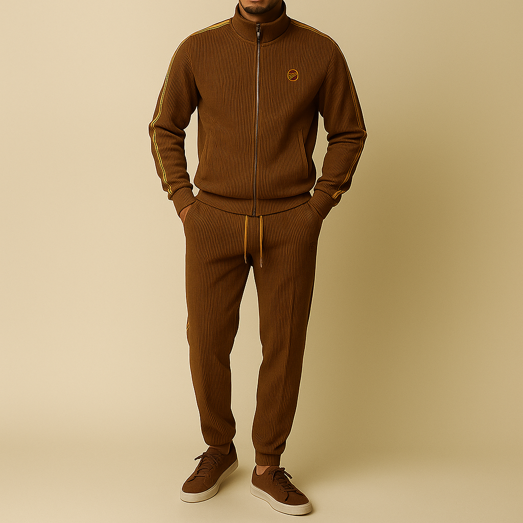 Men's Wide-Wale Corduroy Full-Zip Jacket and Drawstring Waist Pants Set