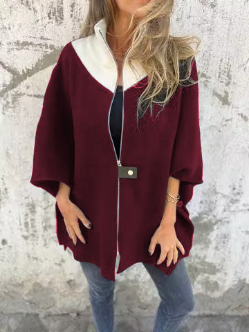 Alessia | Trendy Stand Collar Half-Zip Jacket - Exclusive Limited Edition