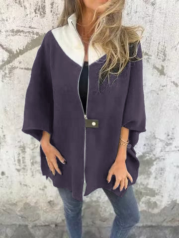 Alessia | Trendy Stand Collar Half-Zip Jacket - Exclusive Limited Edition