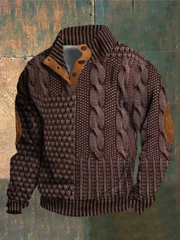 Nick | Stylish Patterned Warmth Stick Shirt – Comfortable and Elegant for Cold Days