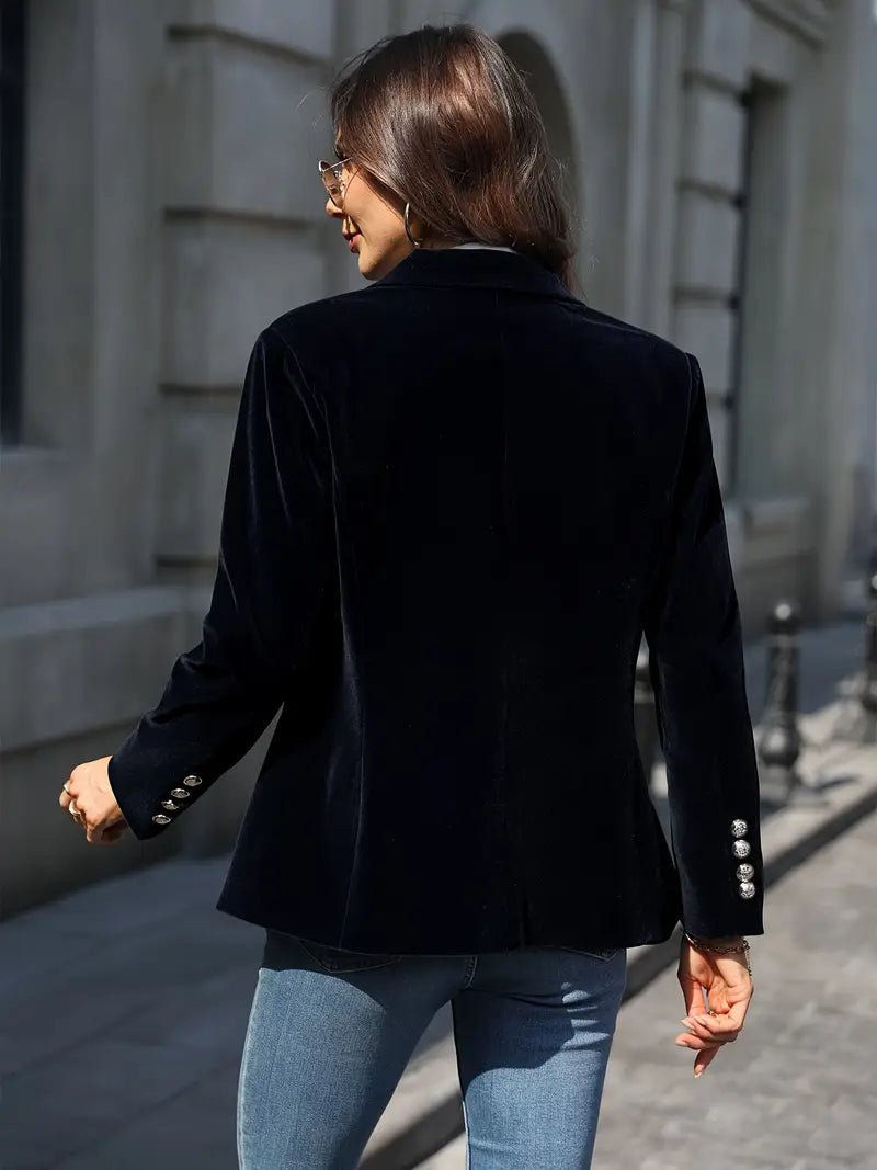 Savannah™ - Elegant Luxury Velvet Blazer for a Sophisticated and Chic Look