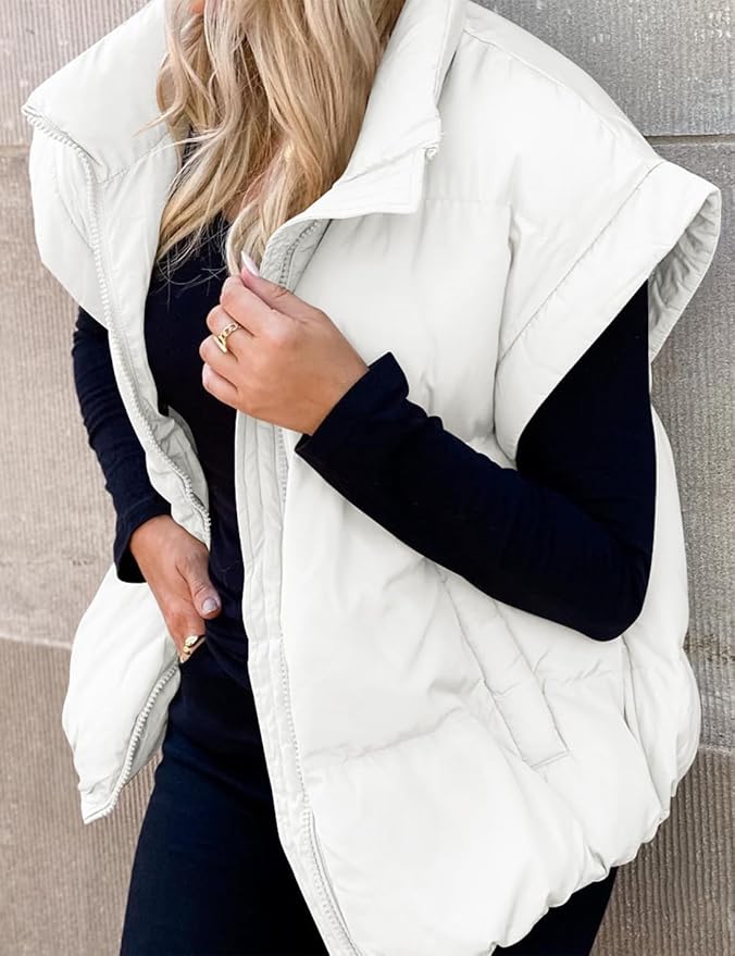 Charlotte™ – Elegant and comfortable short quilted jacket with short sleeves for a relaxed style and pleasantly warm