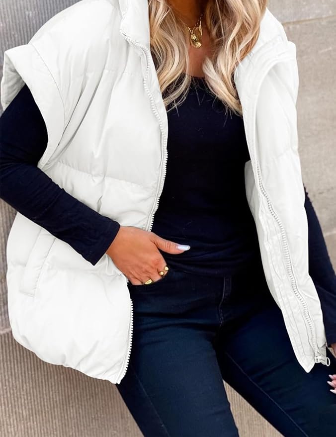 Charlotte™ – Elegant and comfortable short quilted jacket with short sleeves for a relaxed style and pleasantly warm