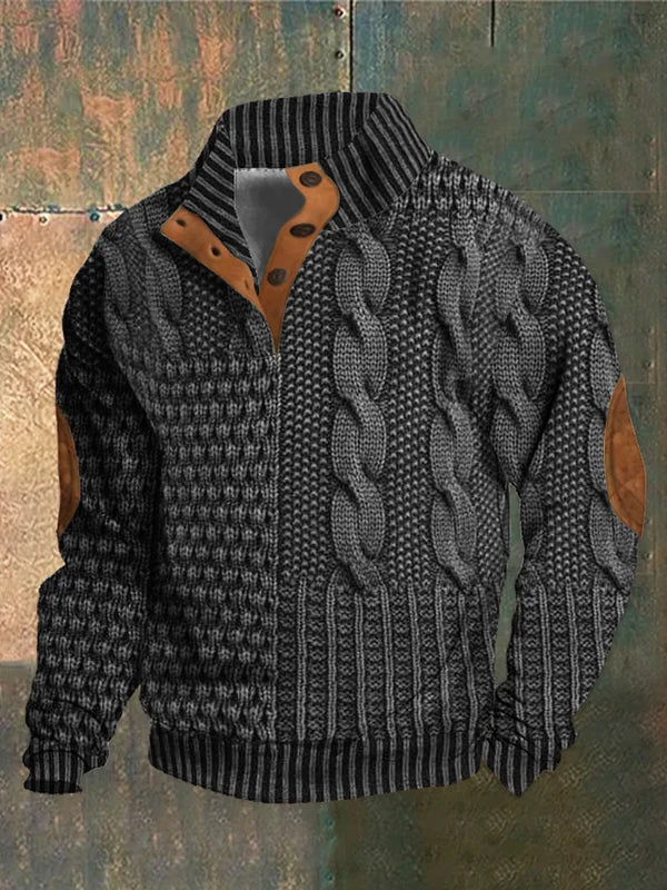 Nick | Stylish Patterned Warmth Stick Shirt – Comfortable and Elegant for Cold Days