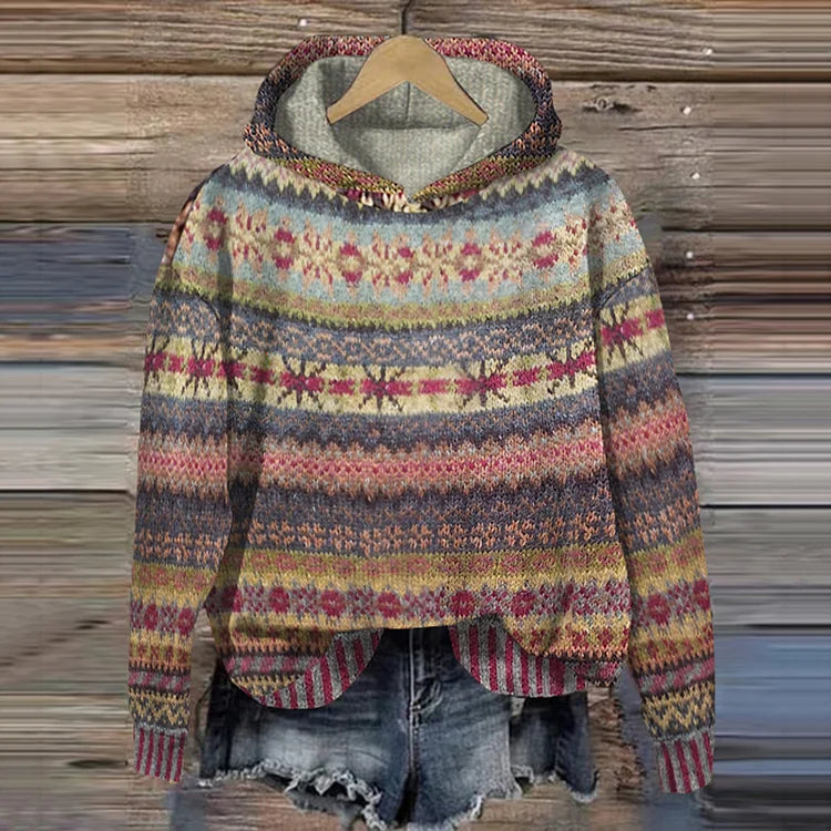 Anja™ – Stylish and Vibrant Ethnic Sweater for Any Occasion