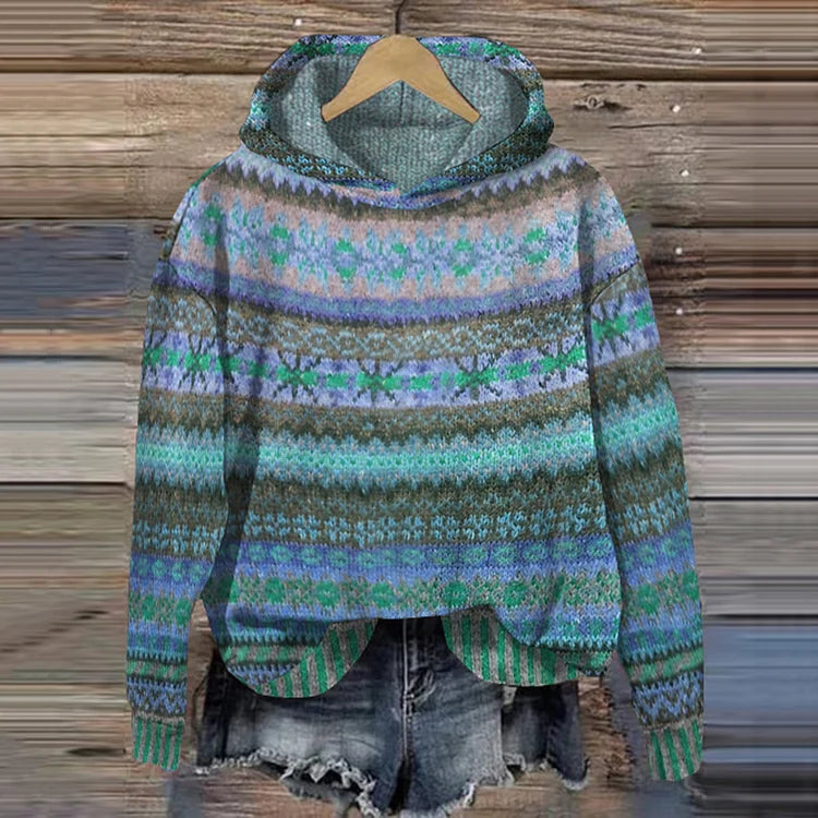 Anja™ – Stylish and Vibrant Ethnic Sweater for Any Occasion
