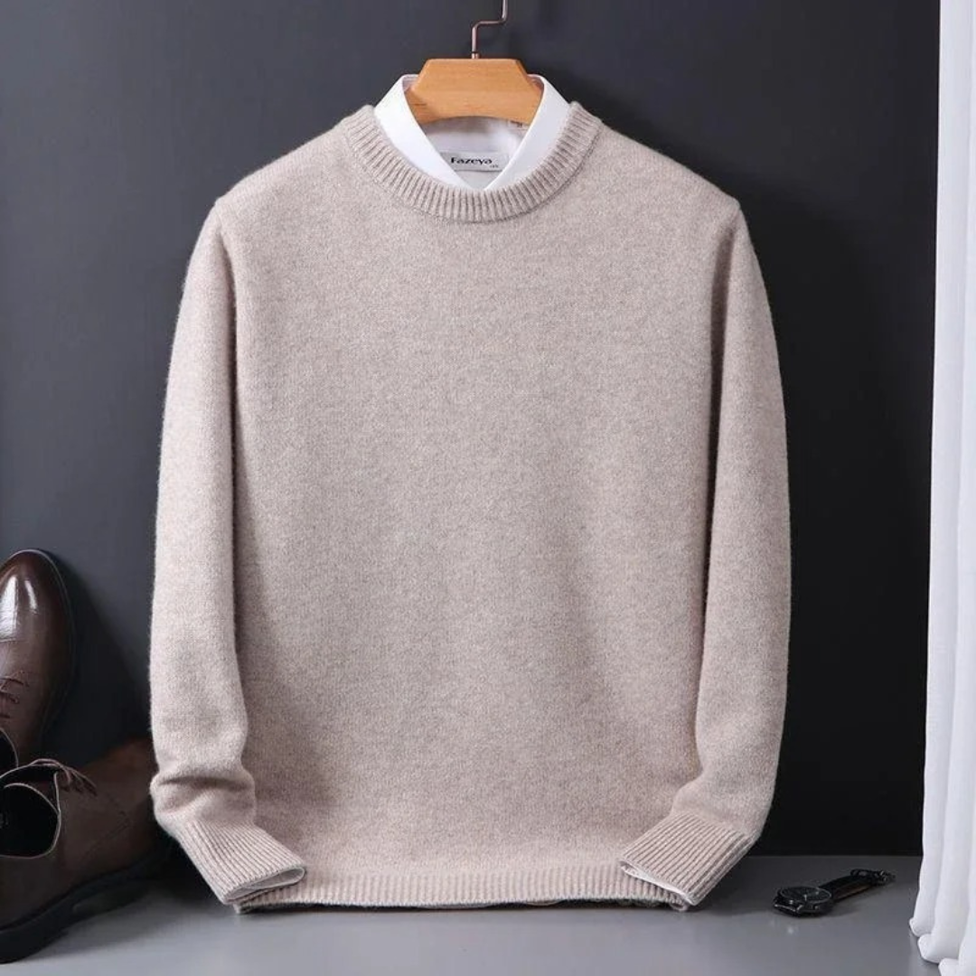 Luxurious Thierry Cashmere Crew Neck Sweater for Ultimate Style and Timeless Comfort