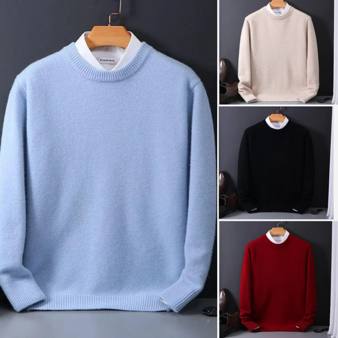 Luxurious Thierry Cashmere Crew Neck Sweater for Ultimate Style and Timeless Comfort
