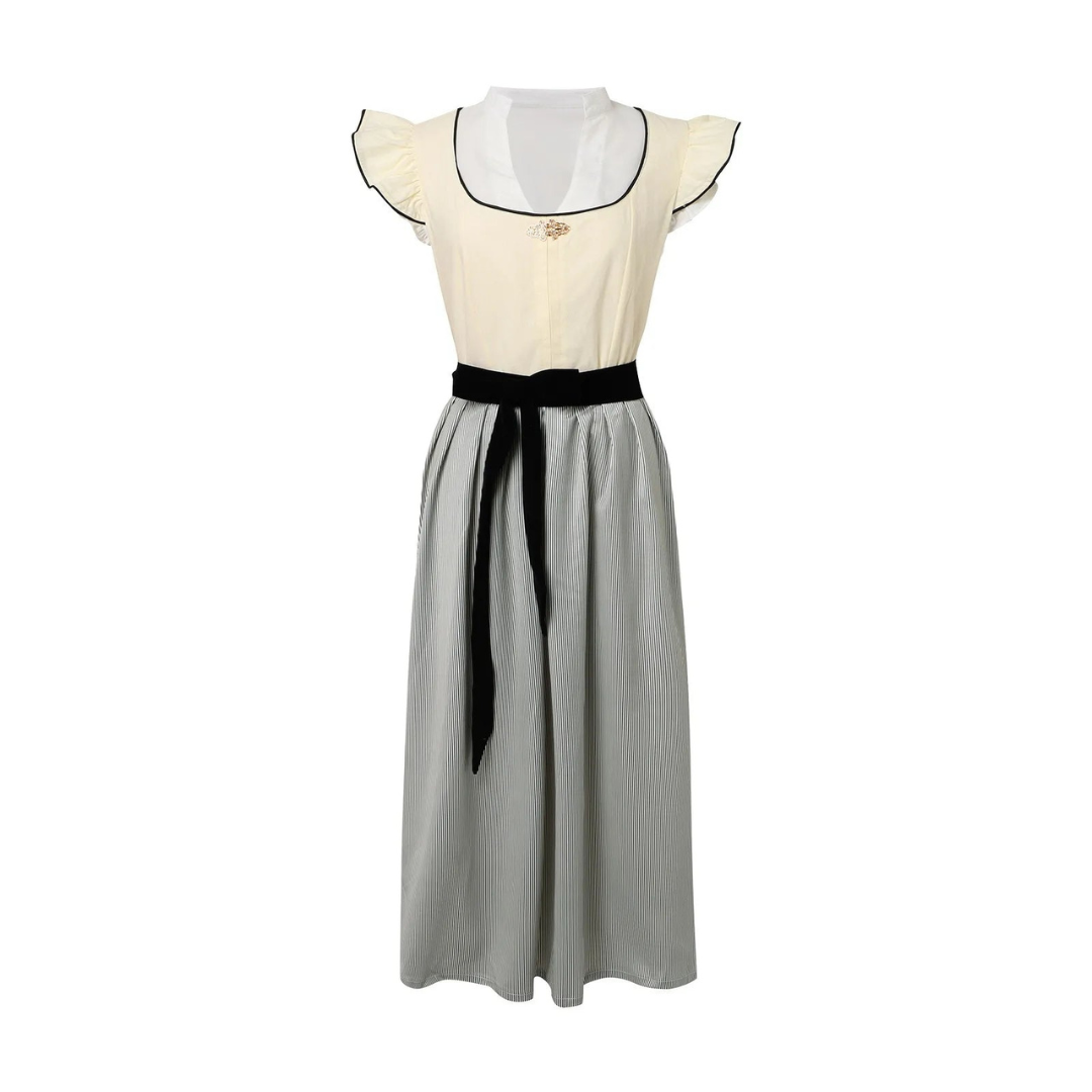 Stylish Women's Oktoberfest Dirndl with Trendy Apron, Flattering Corset, and Authentic Traditional Accents