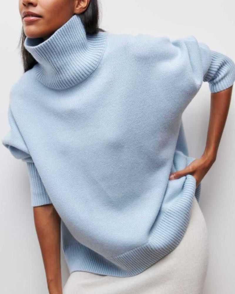 Women's Rib-Knit Turtleneck Sweater
