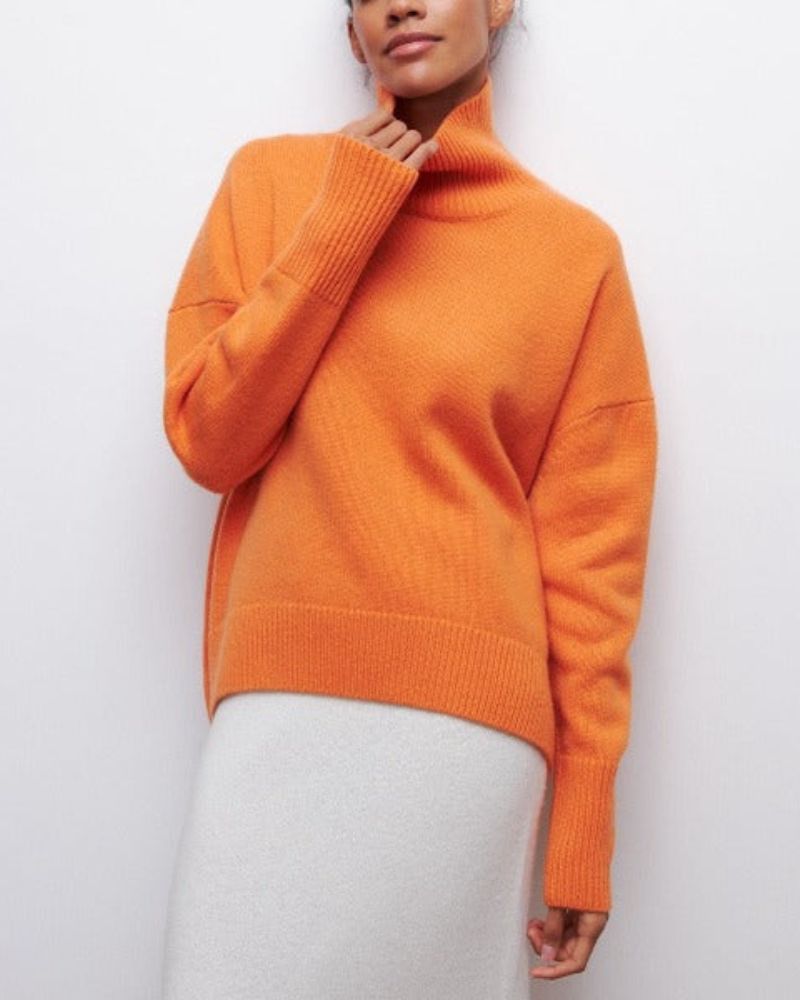 Women's Rib-Knit Turtleneck Sweater