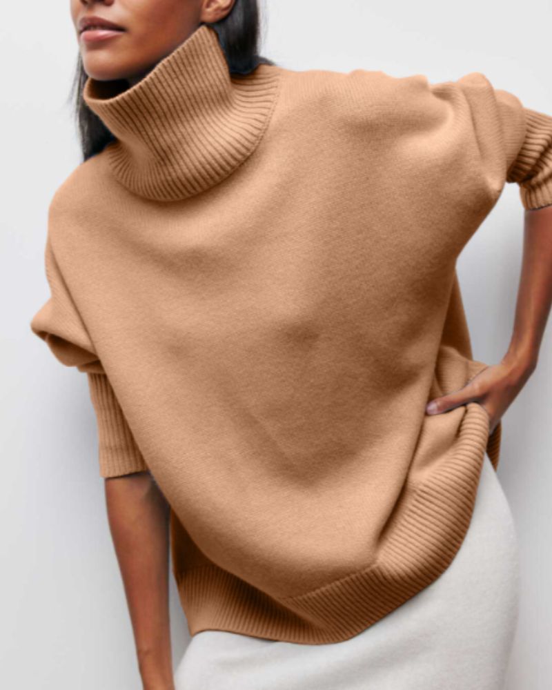 Women's Rib-Knit Turtleneck Sweater