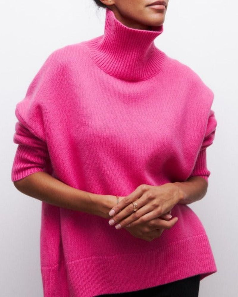 Women's Rib-Knit Turtleneck Sweater