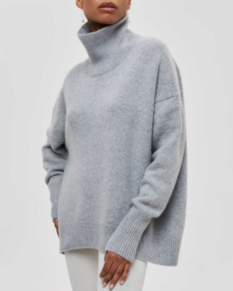 Women's Rib-Knit Turtleneck Sweater