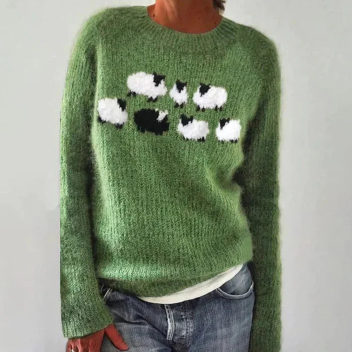 Poppy™ – Comfortable Retro Knitted Sweater for Stylish and Cozy Moments