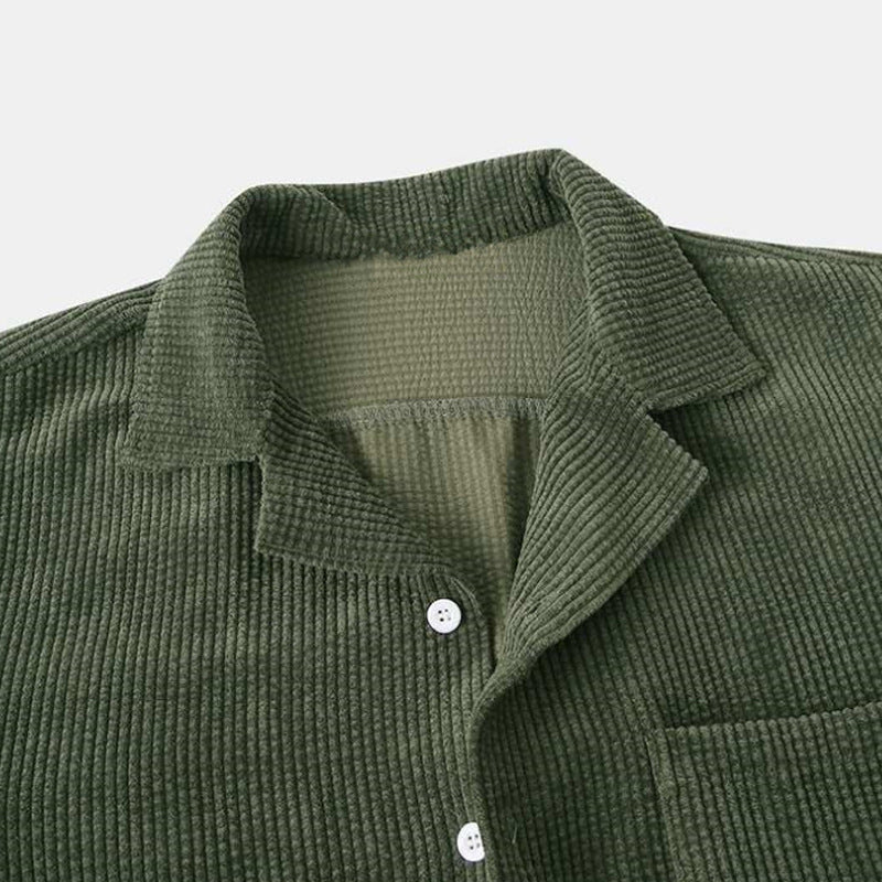 Men's Summer Polo Shirt and Drawstring Shorts Set