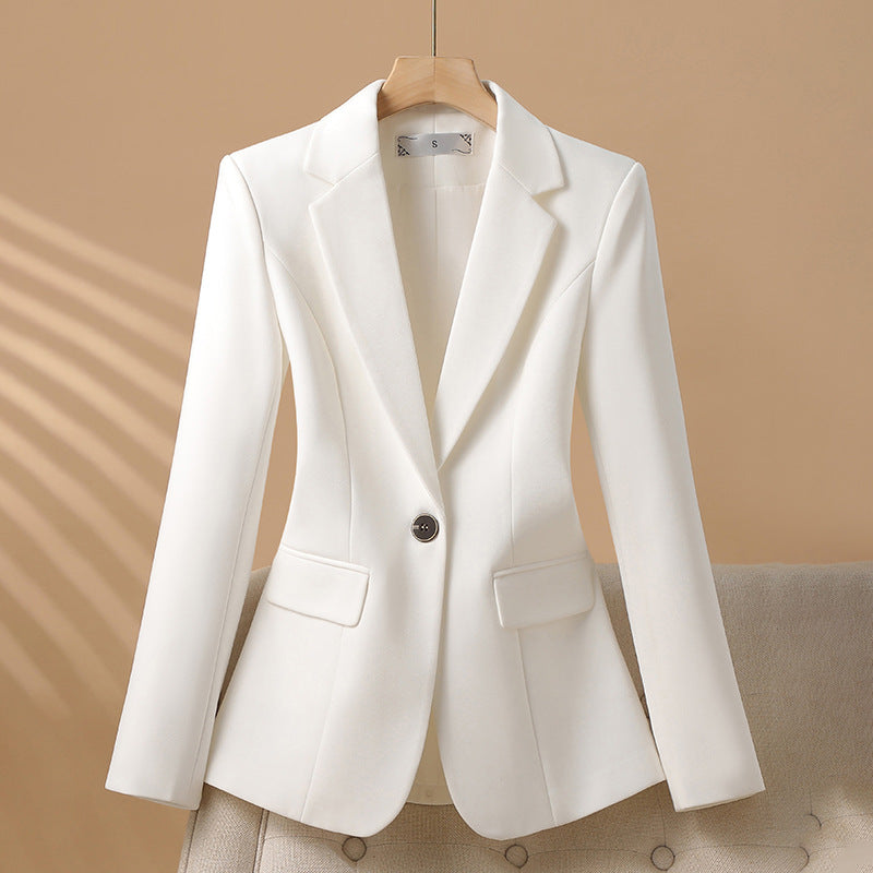 Women's Tailored Blazer with Notched Lapels and Statement Colors
